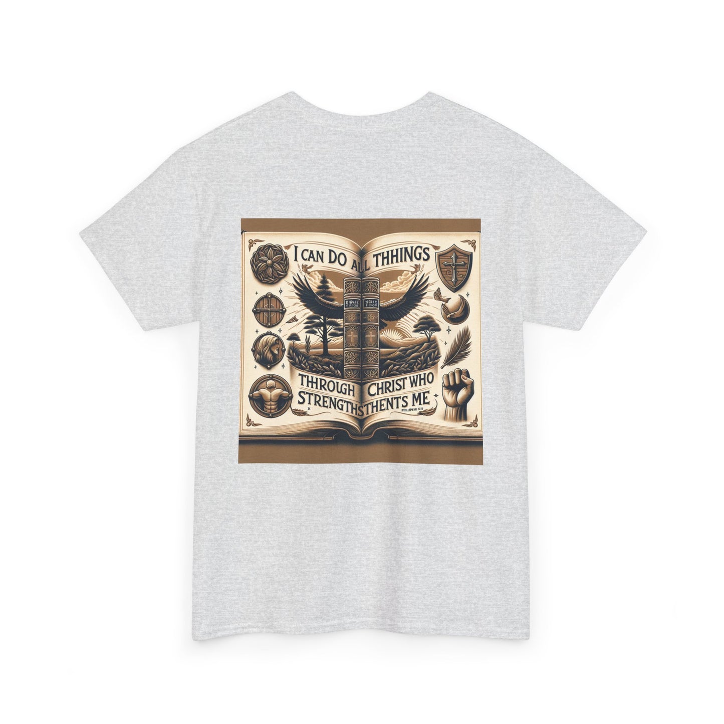 Philippians 4:13 Faith Tee - Heavy Cotton
