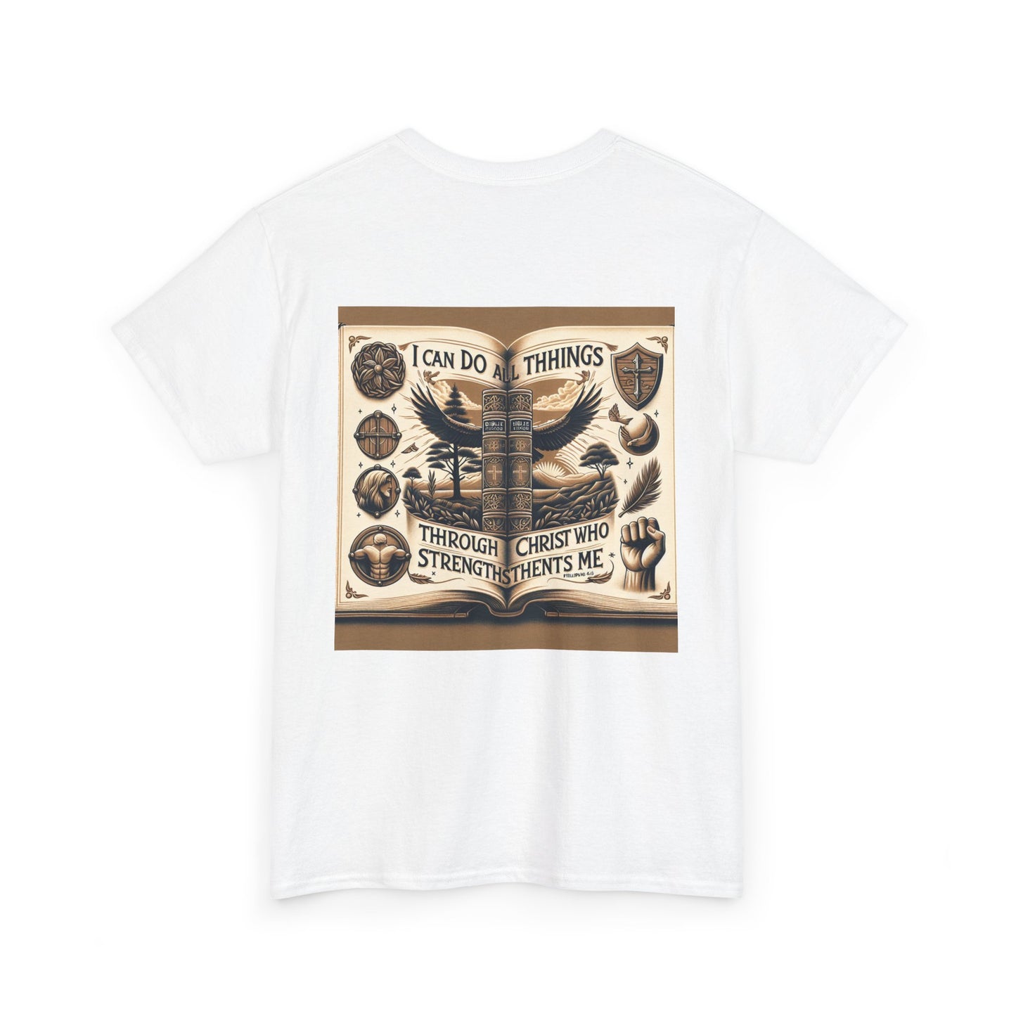 Philippians 4:13 Faith Tee - Heavy Cotton
