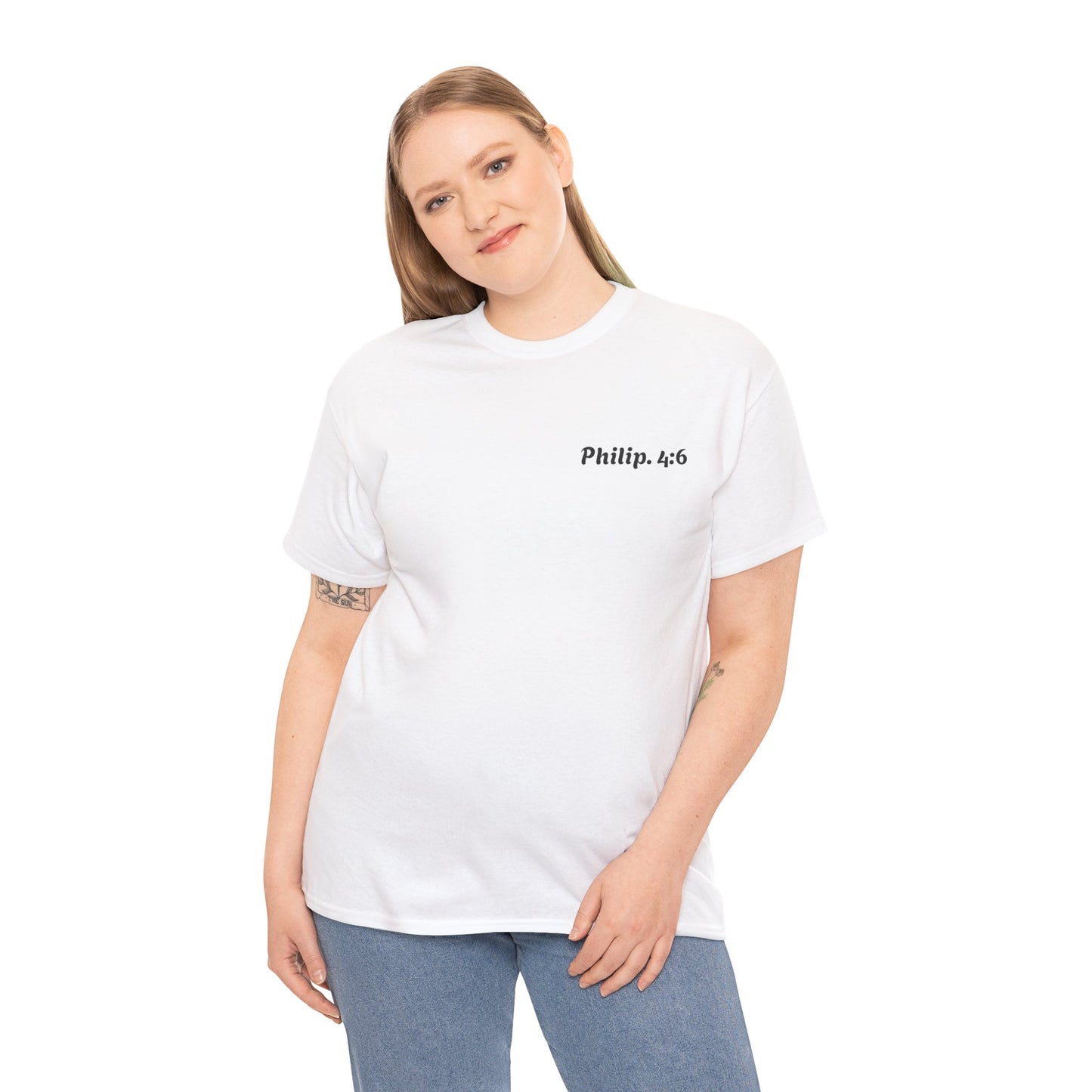Philippians 4:6 Faith Tee- Heavy Cotton