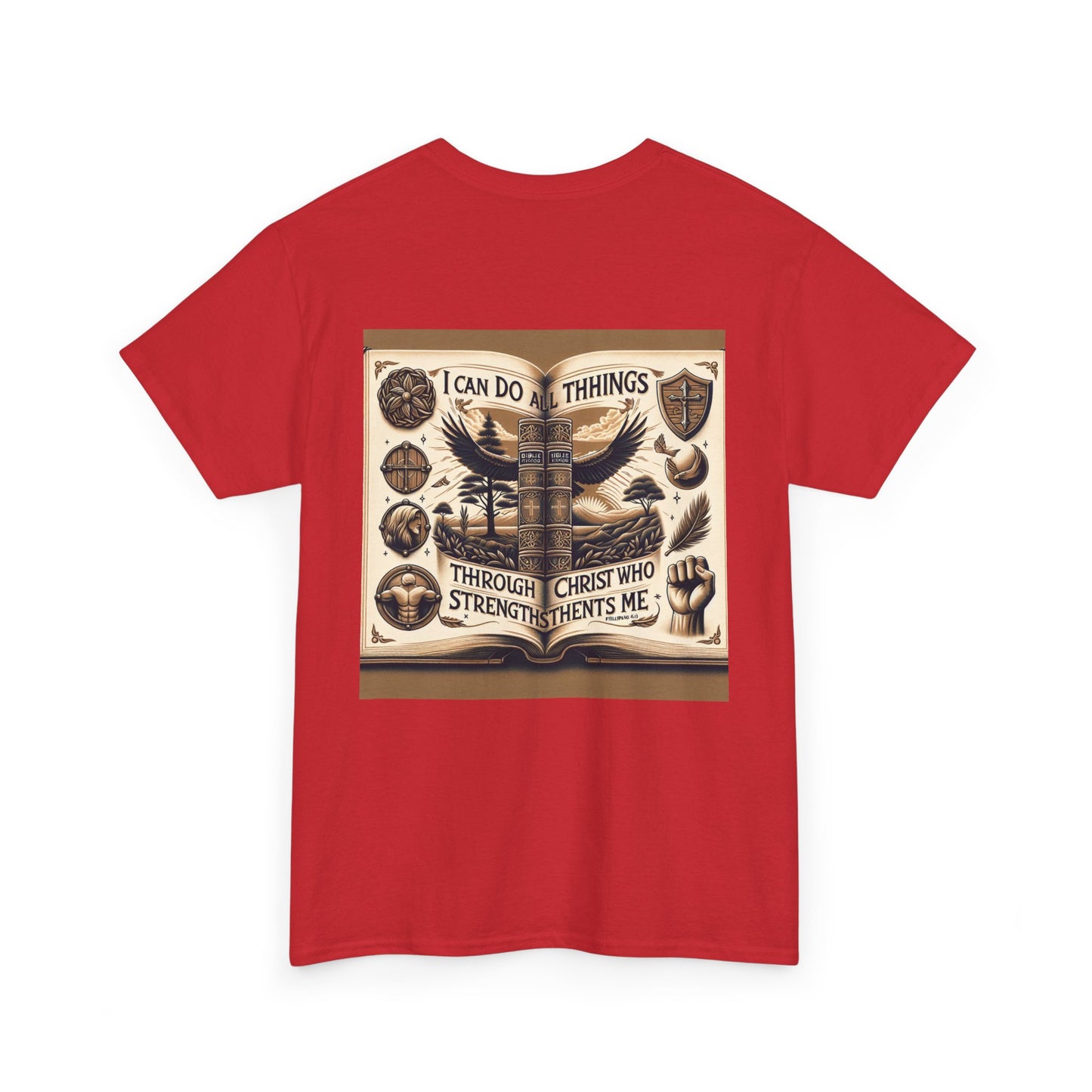 Philippians 4:13 Faith Tee - Heavy Cotton