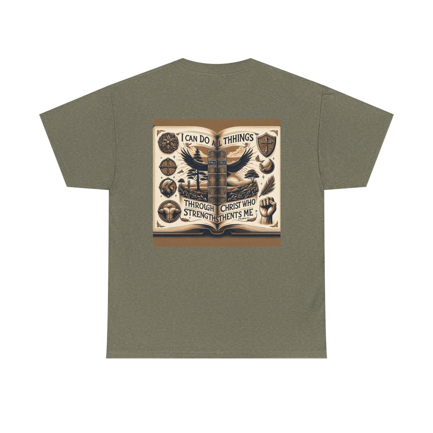 Philippians 4:13 Faith Tee - Heavy Cotton