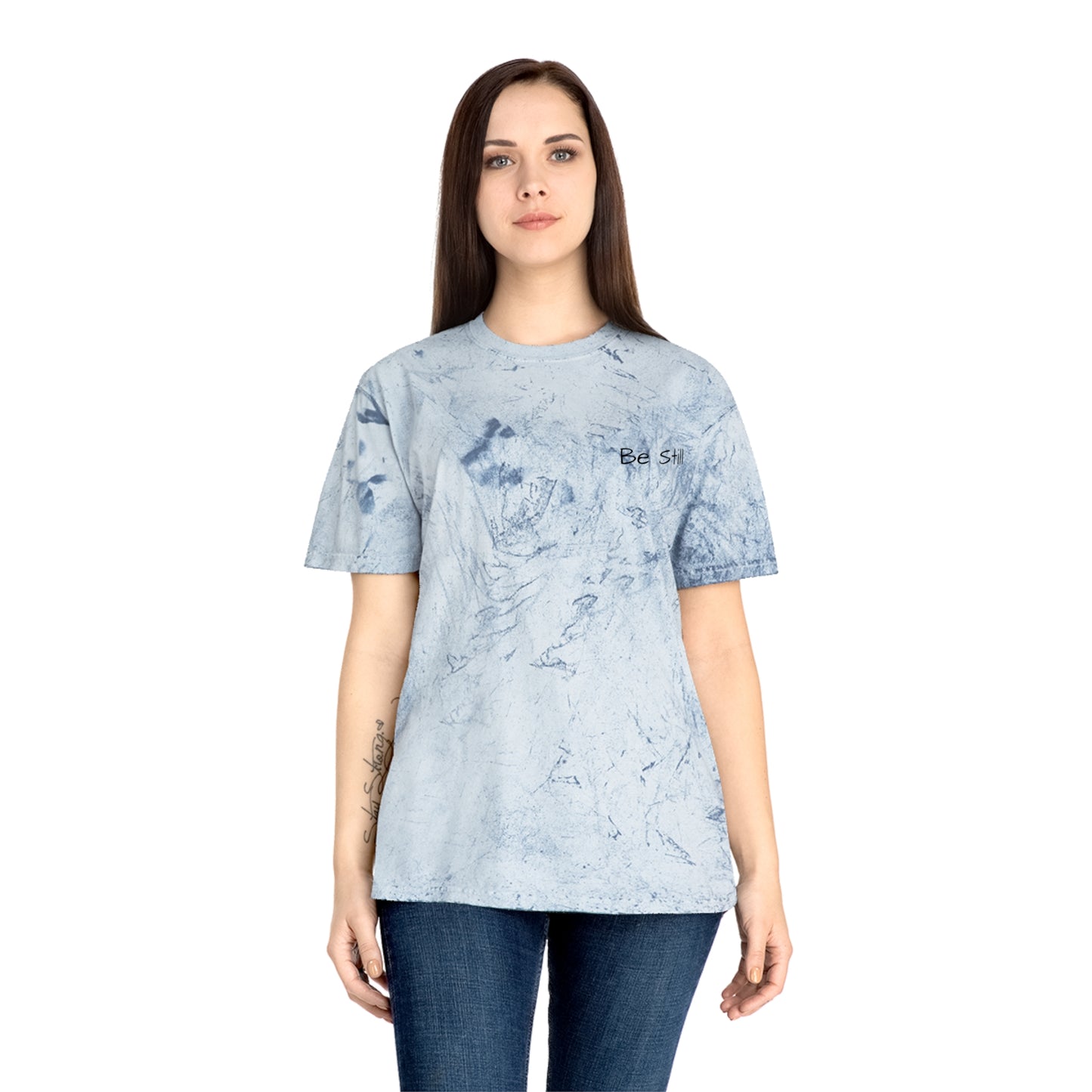 Be Still Faith Tee -Color Blast Waves