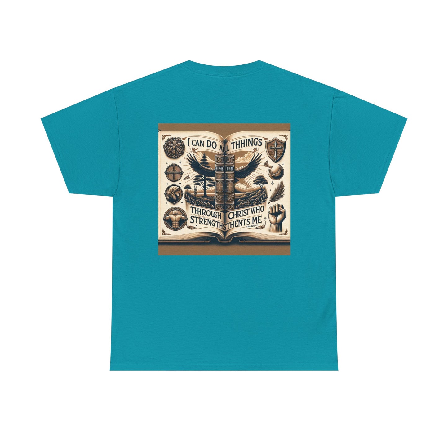 Philippians 4:13 Faith Tee - Heavy Cotton