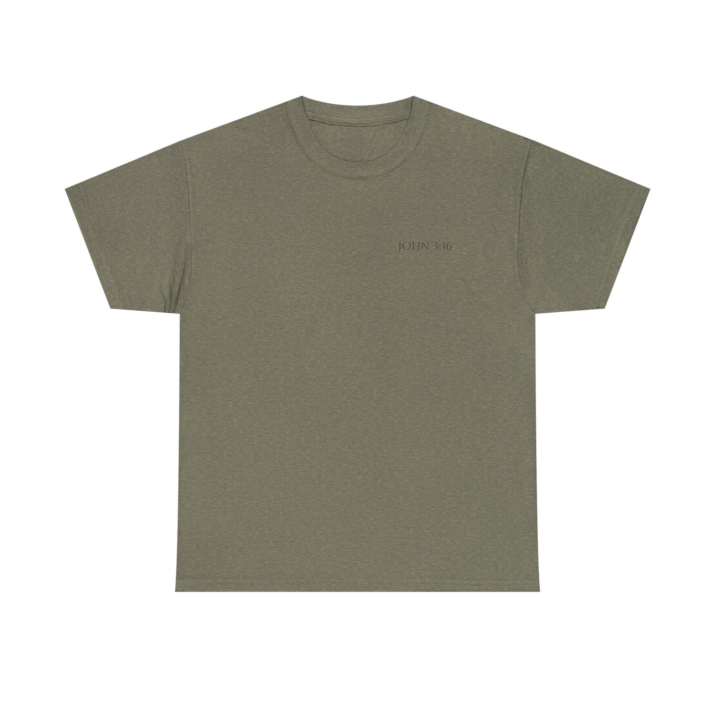 Unisex Heavy Cotton Tee - John 3:16 Faith Tee