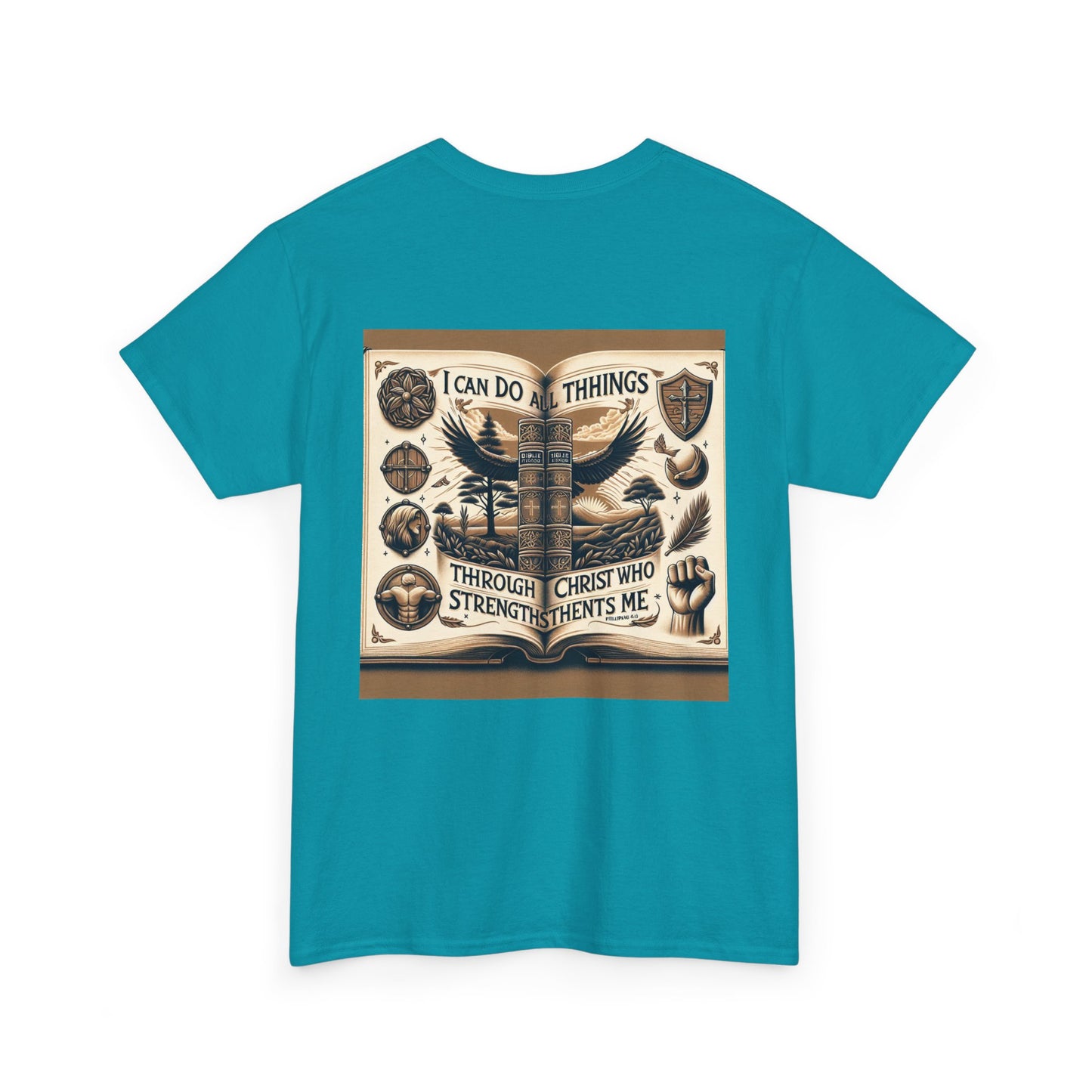 Philippians 4:13 Faith Tee - Heavy Cotton