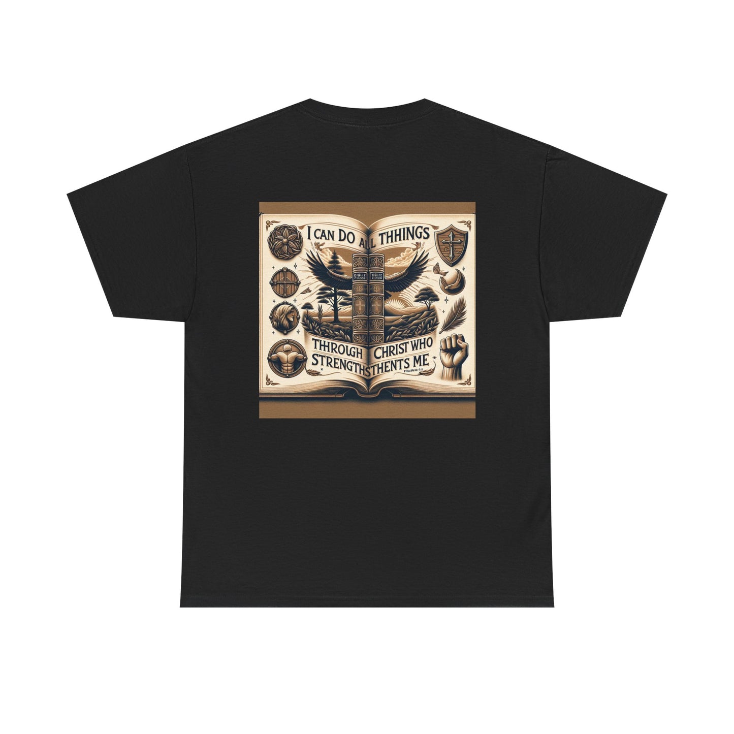Philippians 4:13 Faith Tee - Heavy Cotton