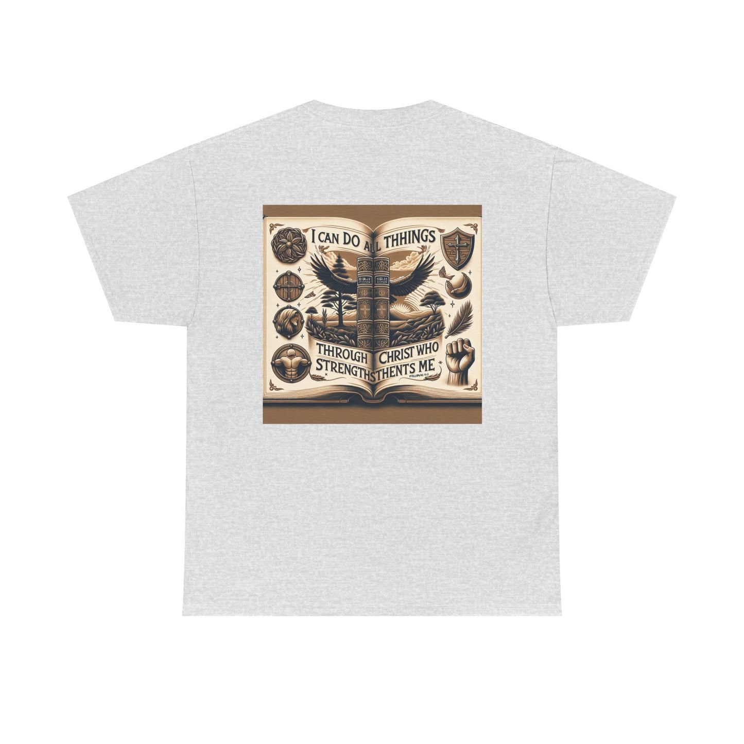 Philippians 4:13 Faith Tee - Heavy Cotton