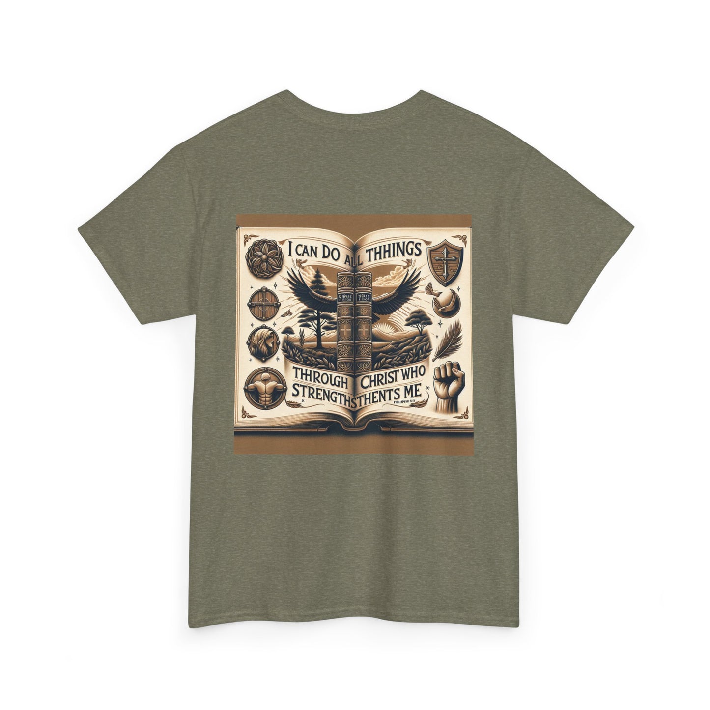 Philippians 4:13 Faith Tee - Heavy Cotton