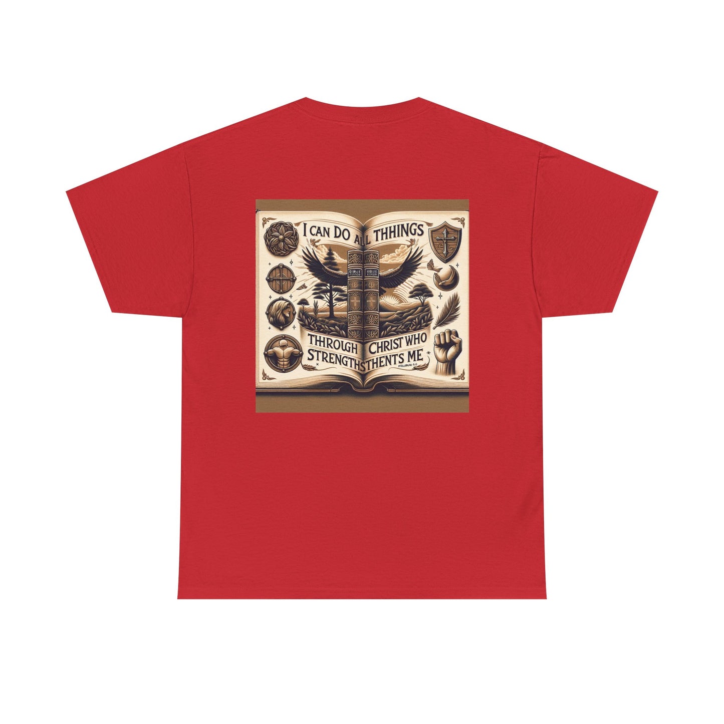 Philippians 4:13 Faith Tee - Heavy Cotton