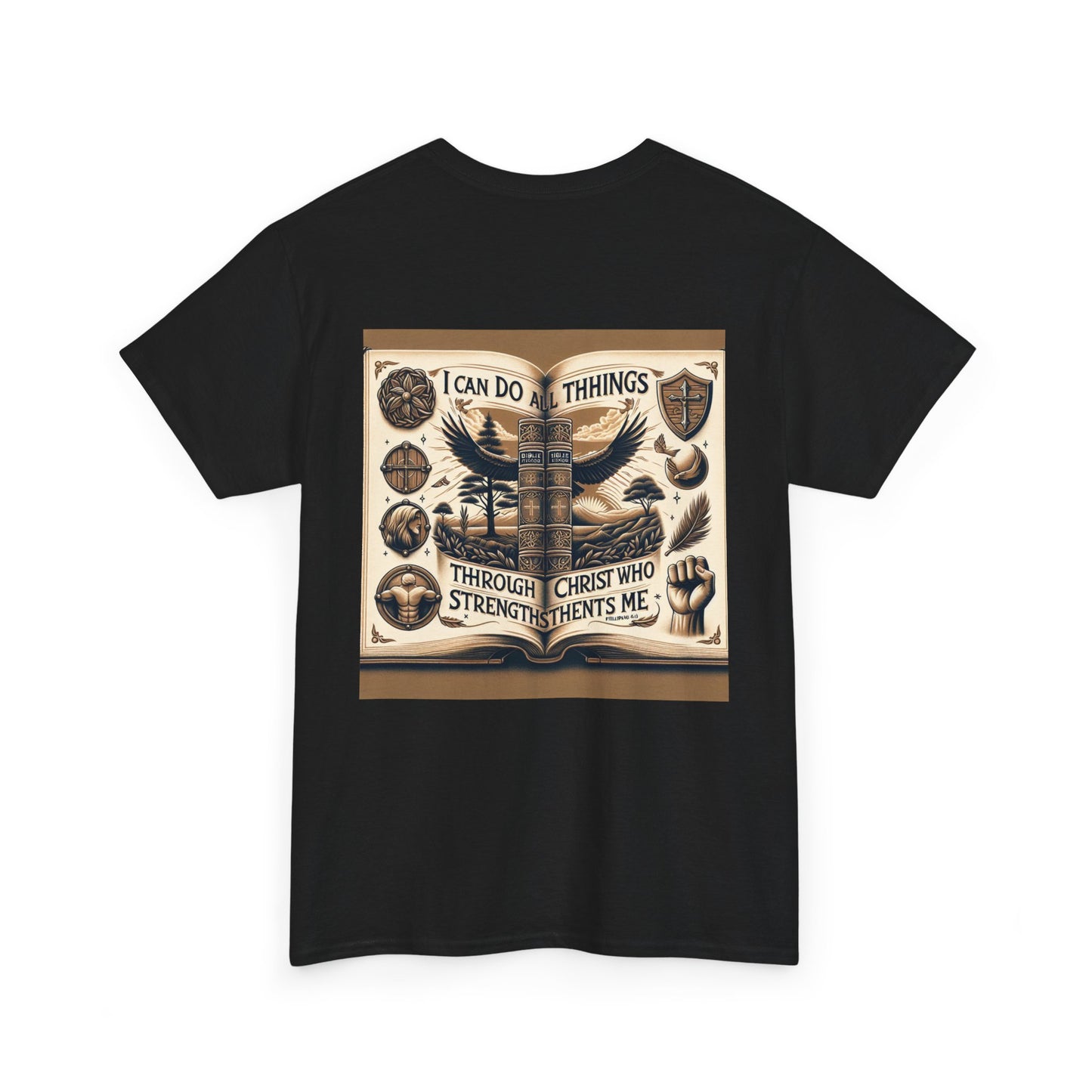 Philippians 4:13 Faith Tee - Heavy Cotton