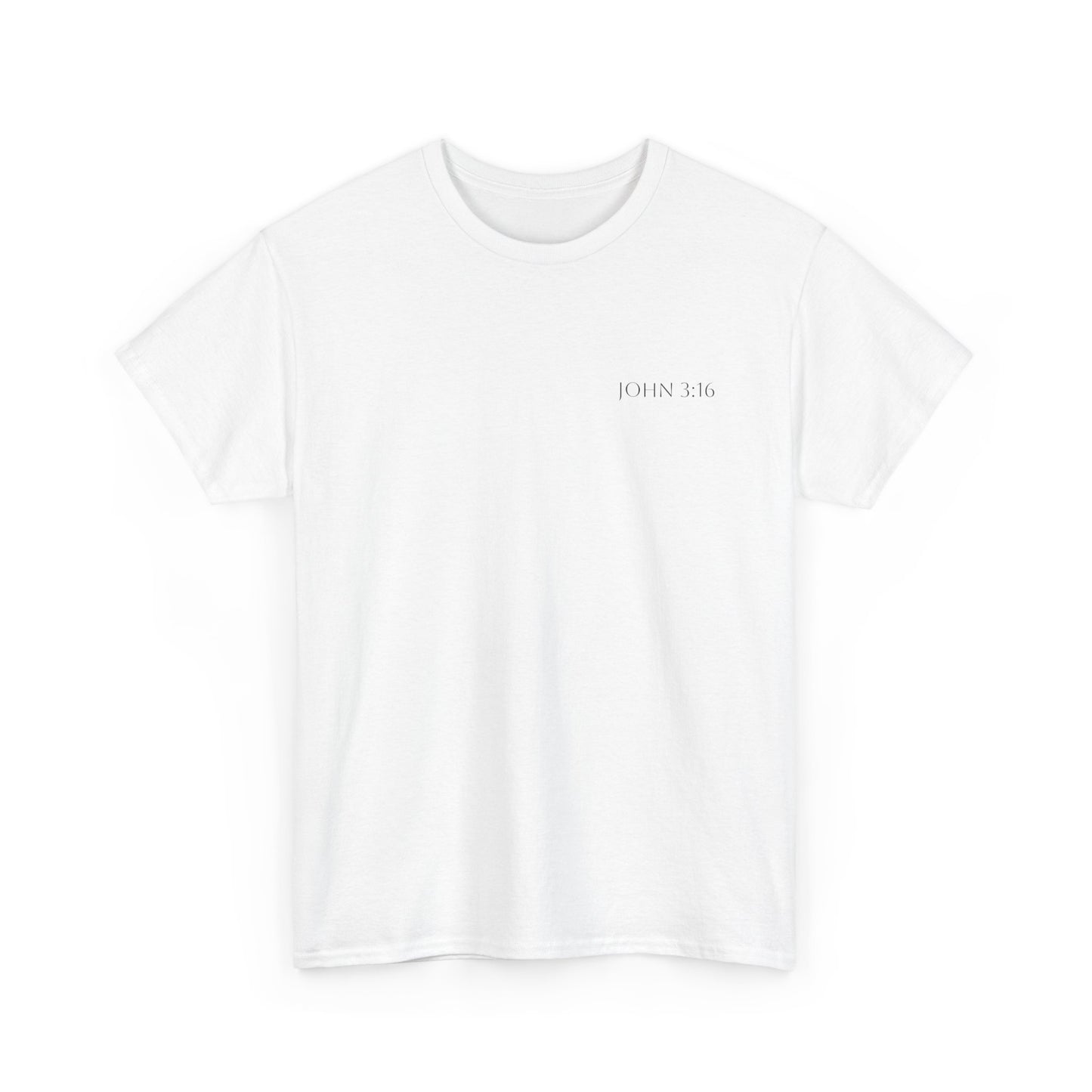 Unisex Heavy Cotton Tee - John 3:16 Faith Tee