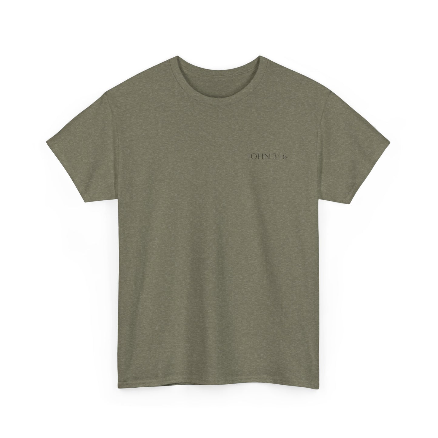 Unisex Heavy Cotton Tee - John 3:16 Faith Tee