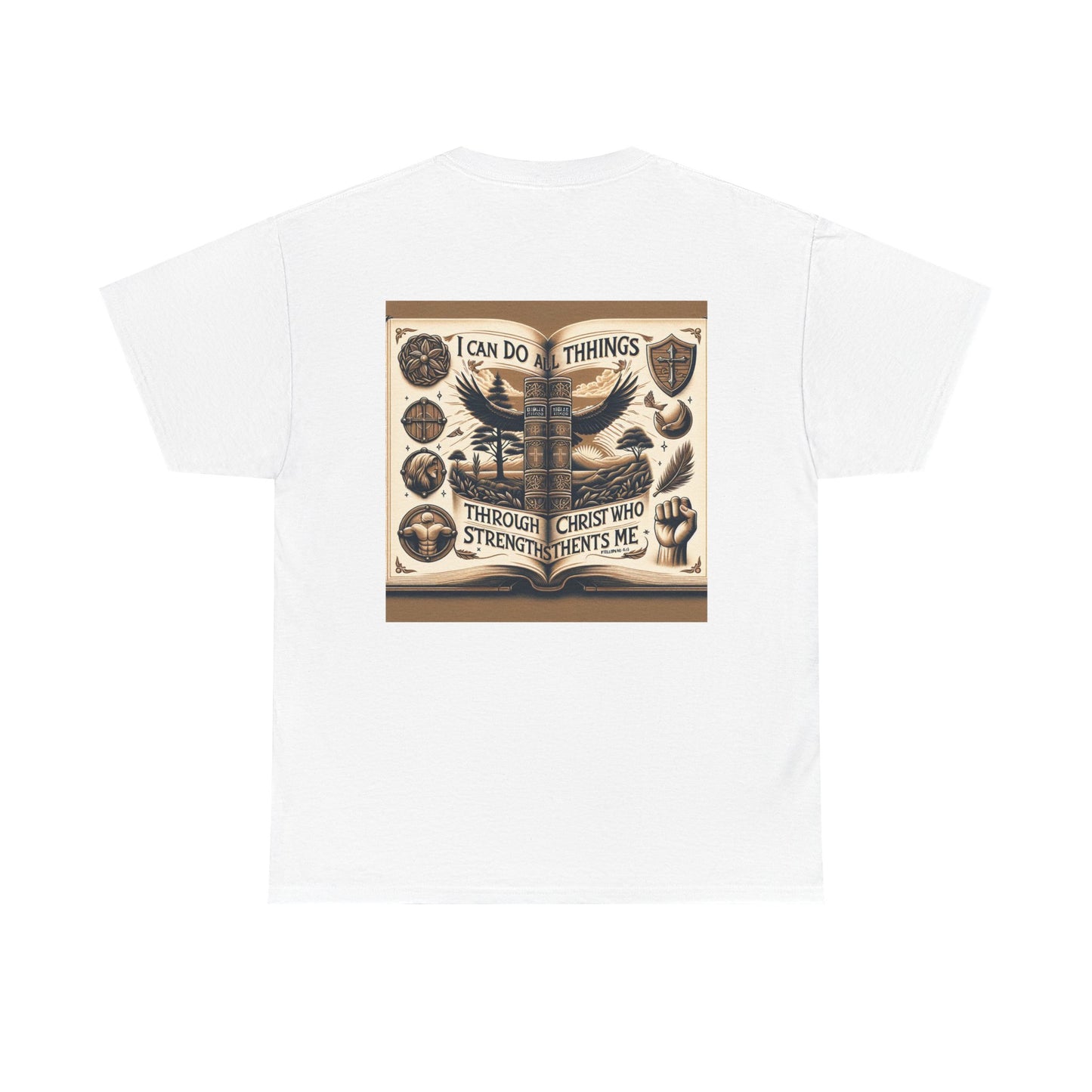 Philippians 4:13 Faith Tee - Heavy Cotton